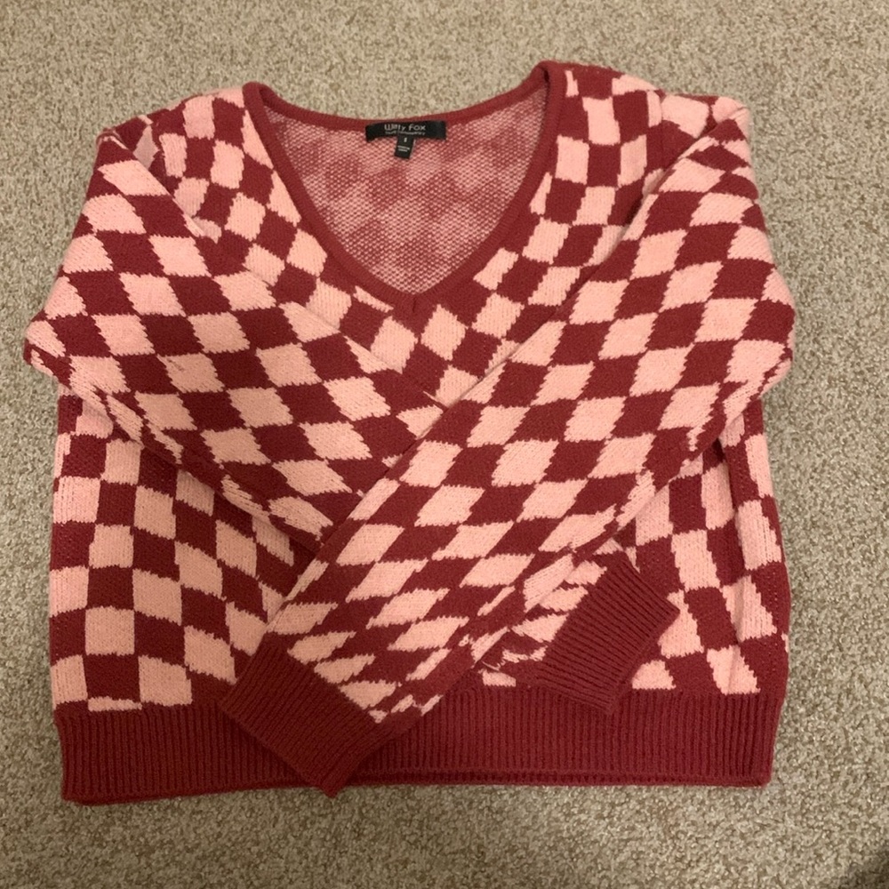 Women’s Checkered Sweater